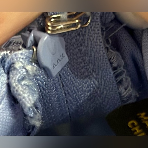 NWT (0) Light Periwinkle Juniors Womens embroidered asymmetrical Evening Dress - Picture 10 of 10